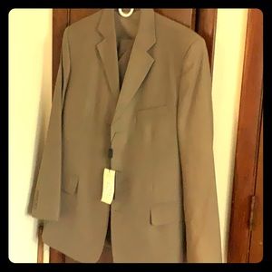 Men's Solid Brown 3 Piece Suit
